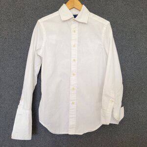 Polo Ralph Lauren Boys' 8 White Dress Shirt Classic Long Sleeve Button Down